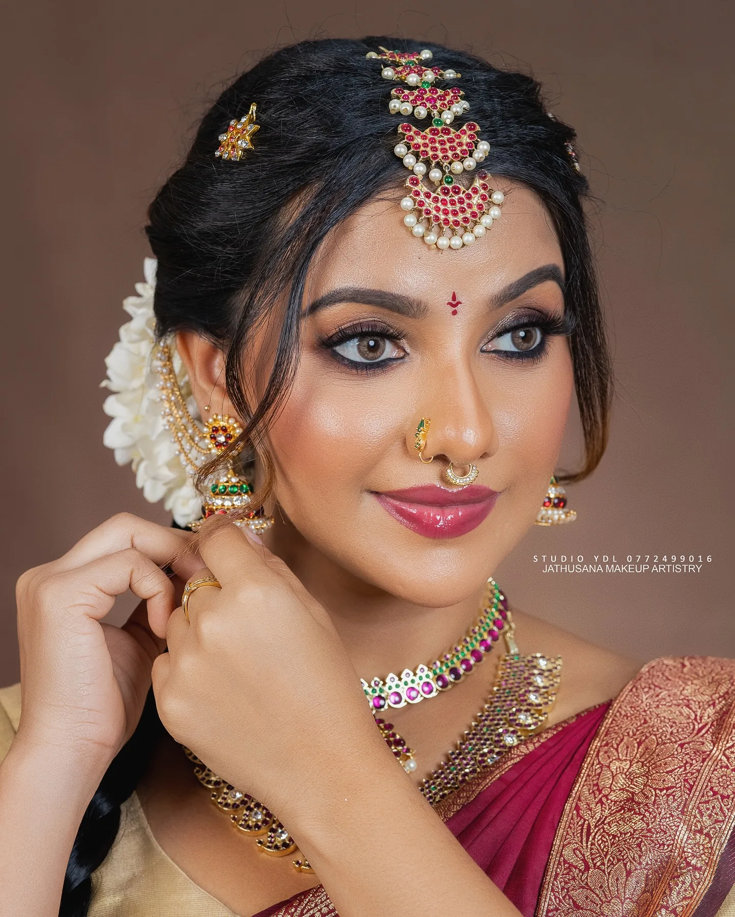 South Asian bridal portrait