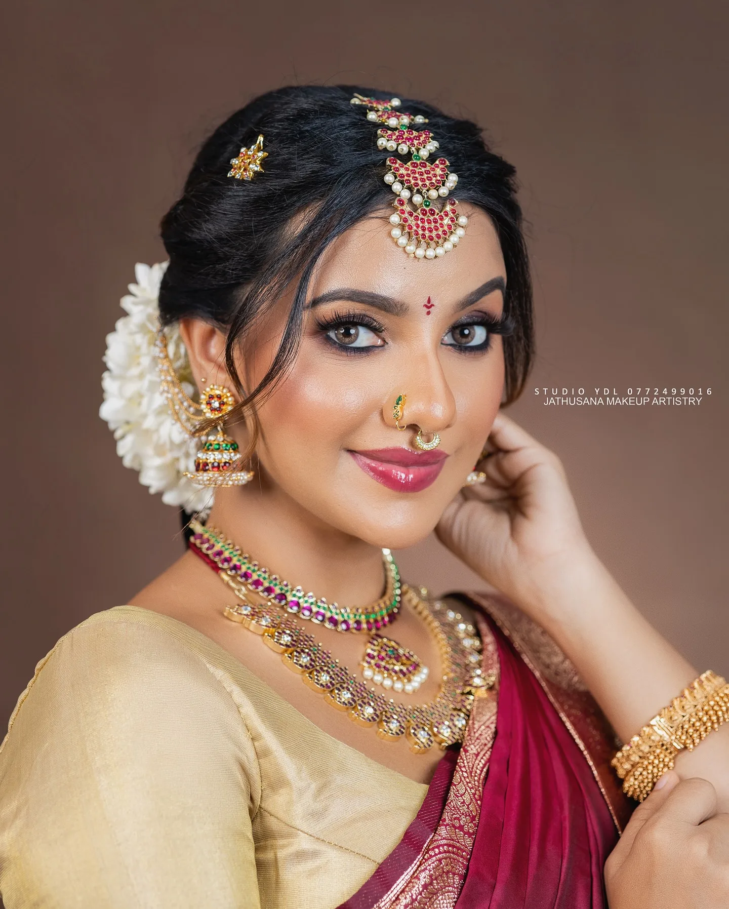 Red saree bridal