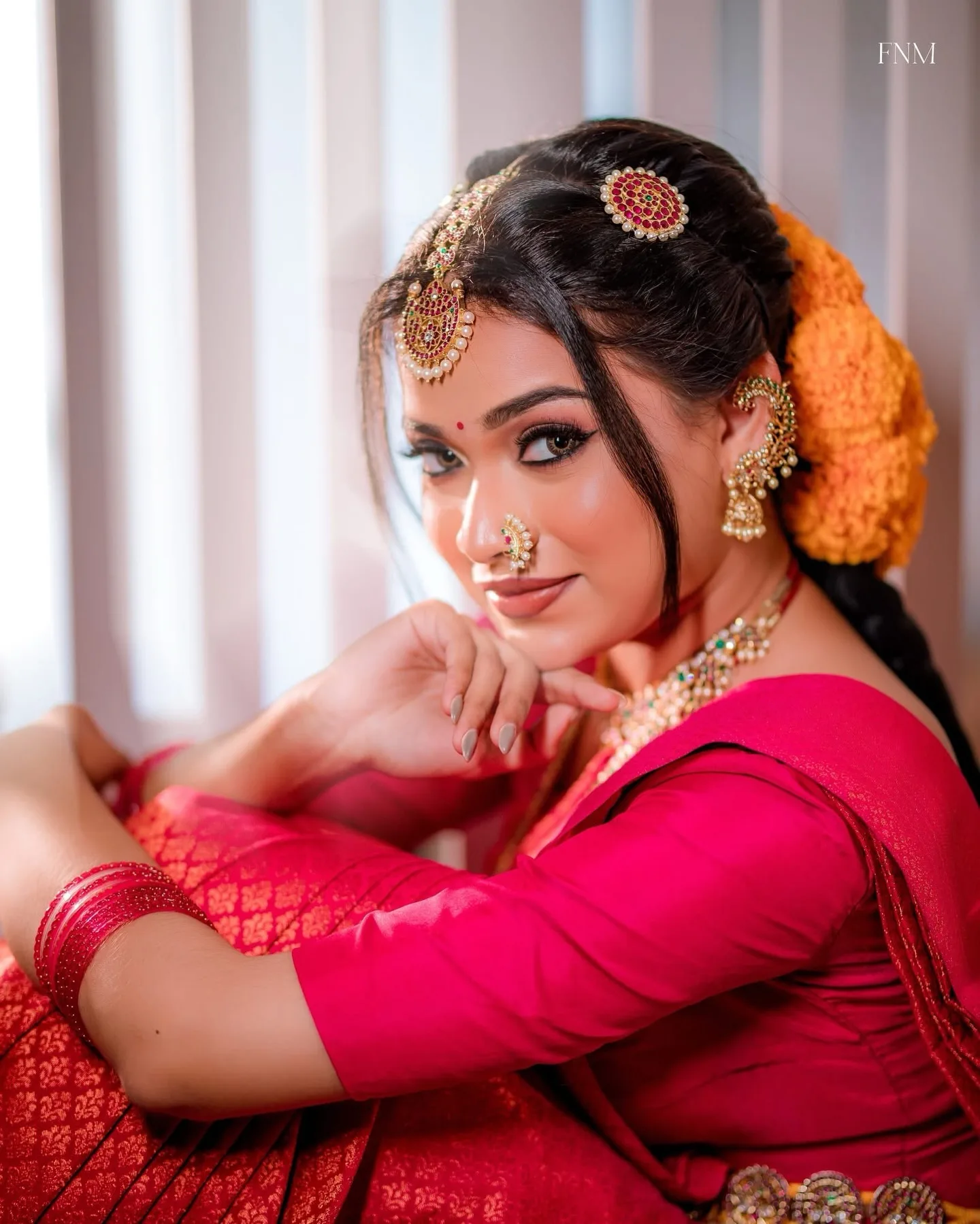 Editorial bridal portrait